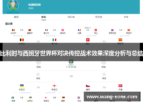 比利时与西班牙世界杯对决传控战术效果深度分析与总结